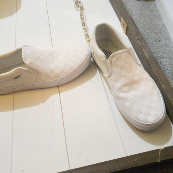 Vans Checkerboard Slip on Skate Shoes 10 - Picture 2 of 5